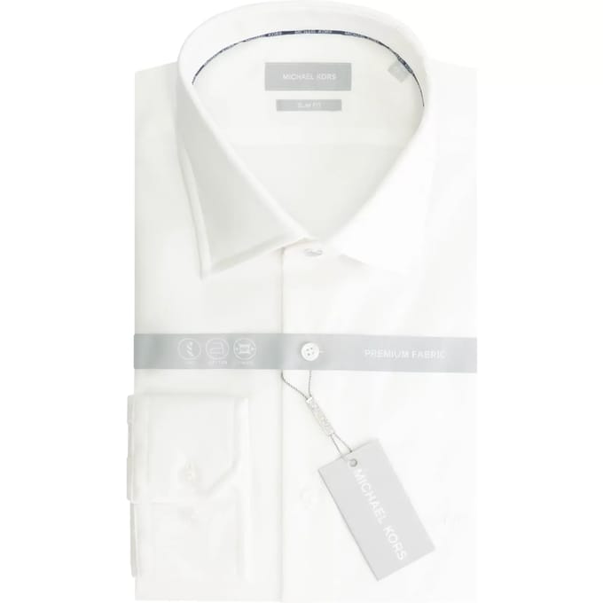 Slim twill overhemd met 2 plooien Michael Kors