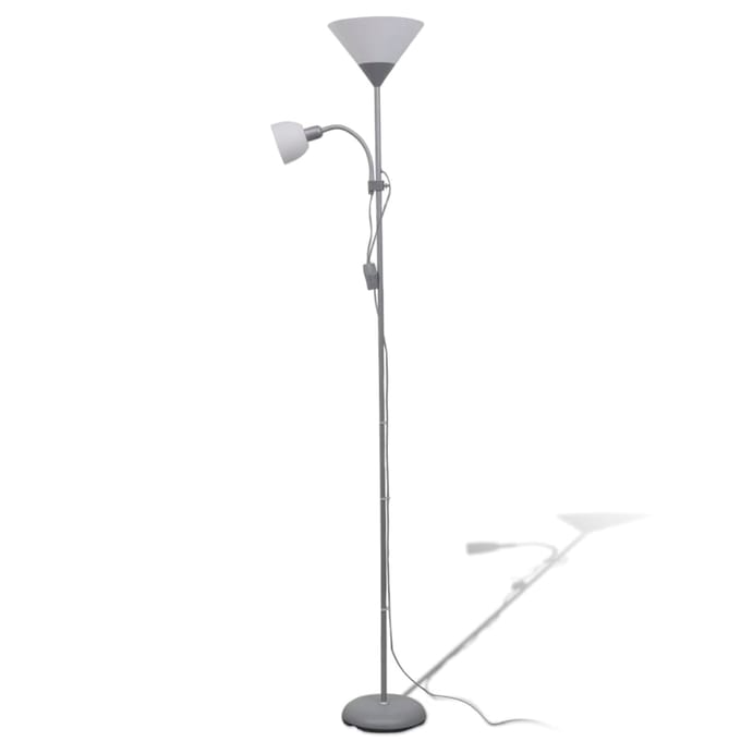 VidaXL Vloerlamp - Grijs, 180 x 22,5 cm