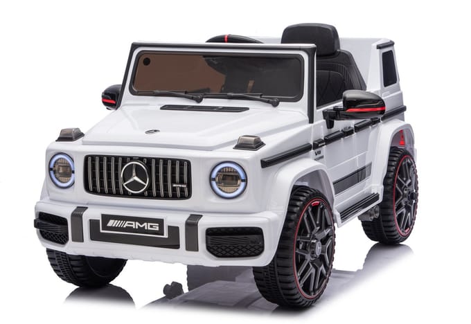 Mercedes G63 AMG Cabrio 12V Kinderauto Wit