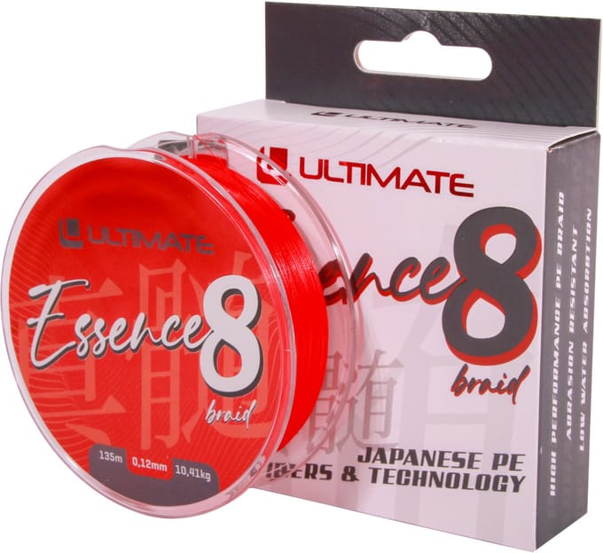 Ultimate Essence 8-Braid 135m 0,10mm 8,48kg - Gevlochten Lijn
