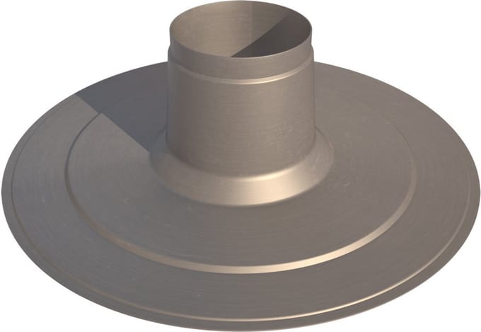 Burgerhout plakplaat aluminium 133mm