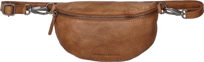 Hide & Stitches Paint Rock Heuptas - 100% Leder - Fanny Pack - Leren Dames Tas - Cognac