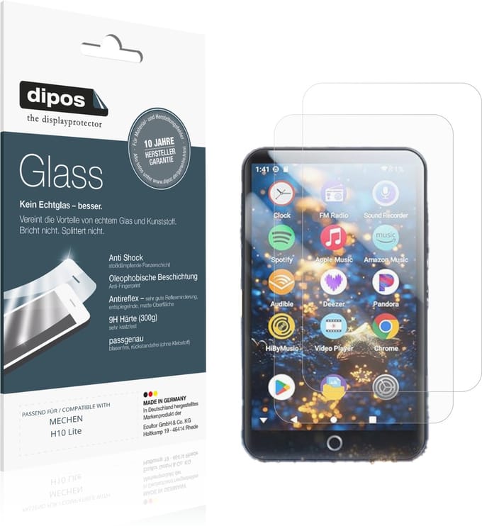 dipos – 2x Matte Pantserfolie geschikt voor MECHEN H10 Lite | 9H Screenprotector