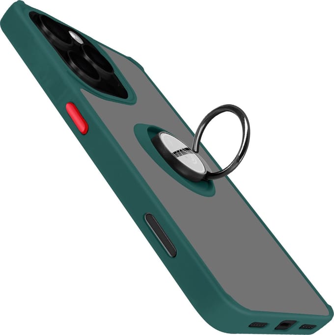 Avizar Video-ondersteuning Geschikt voor Apple iPhone 16 Pro metalen ring, Groen