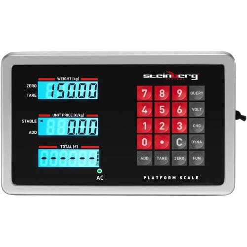 Steinberg Systems Platformweegschaal - 150 kg / 0,01 kg - 40 x 50 cm - draadloos - LCD 10030710