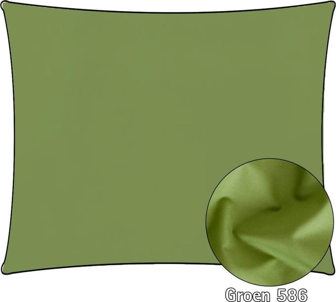 Dommelin Kussensloop Katoen Percal 200 counts Groen 60x70 (2 stuks)