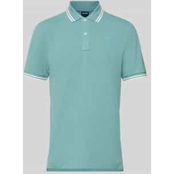 Slim fit poloshirt met gestikt logo model 'Dunda'