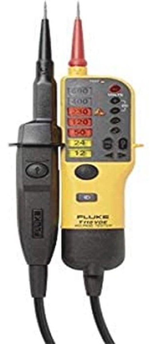 Spannings- en continuïteittestmeter met schakelbare belasting
