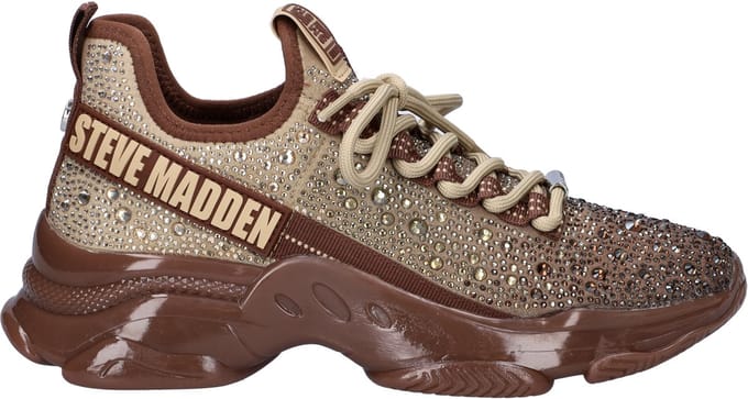Steve Madden Mistica dames sneaker - Bruin multi - Maat 40