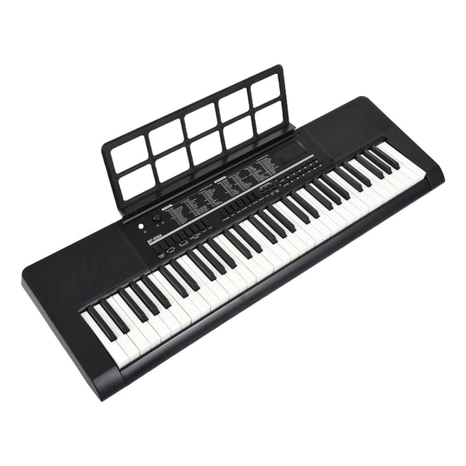 BIGFUN 61 toetsen elektronisch keyboard piano Dual keyboard-modus 200 tonen 200 ritmes 70 lesliedjes zwart