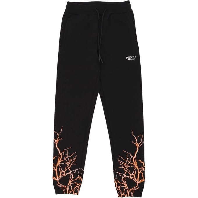 Lichtgewicht heren trainingsbroek Lightning Pants Zwart/oranje