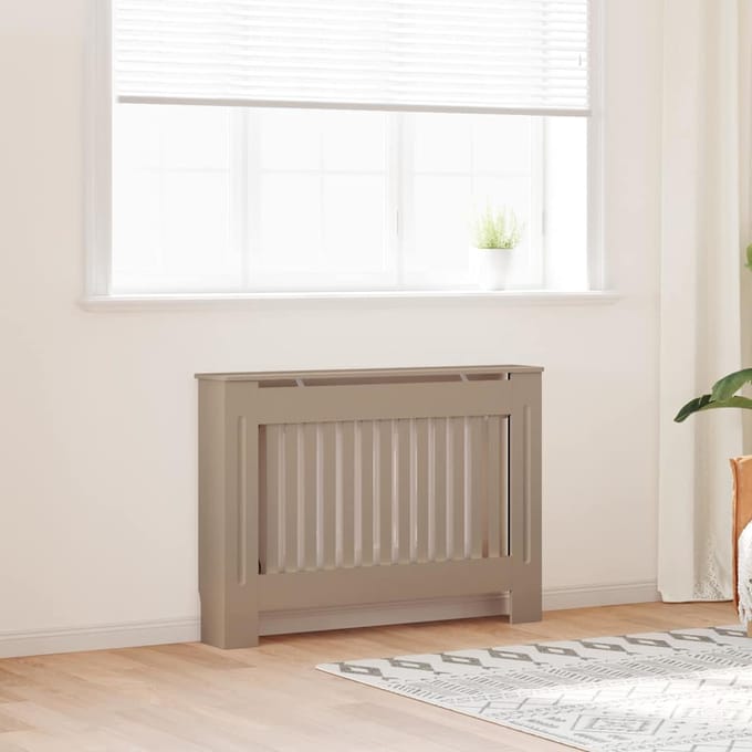 vidaXL Radiatorafdekking 2 st Sonoma Eiken 112 x 19 x 81,5 cm