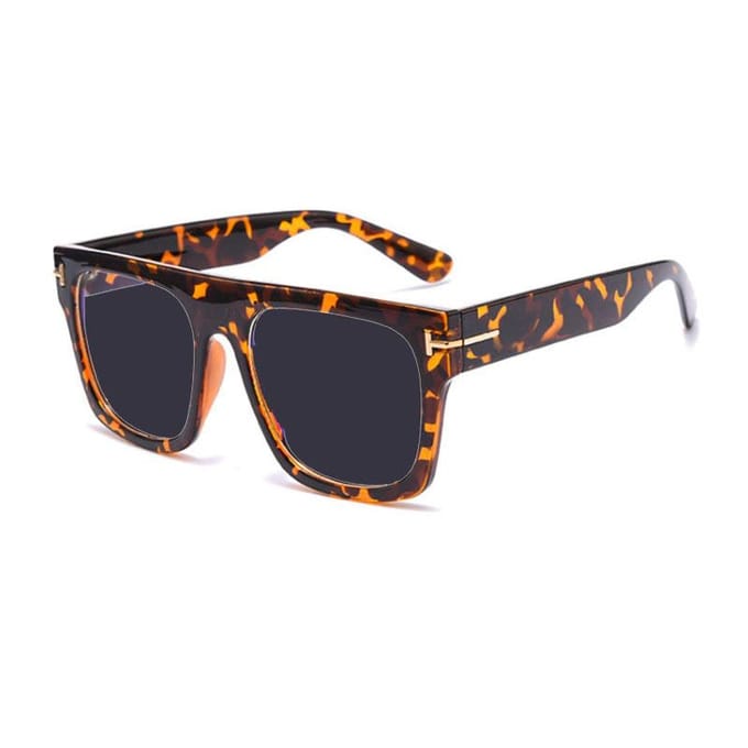 Oversized Brillen Heren Luxe Vierkant Groot Hyperopie Dames Leeszonnebril op Sterkte 0 +0.25 +0.5 +1.0 +2.0 +3.0 Tot +6.0 +2.0 black