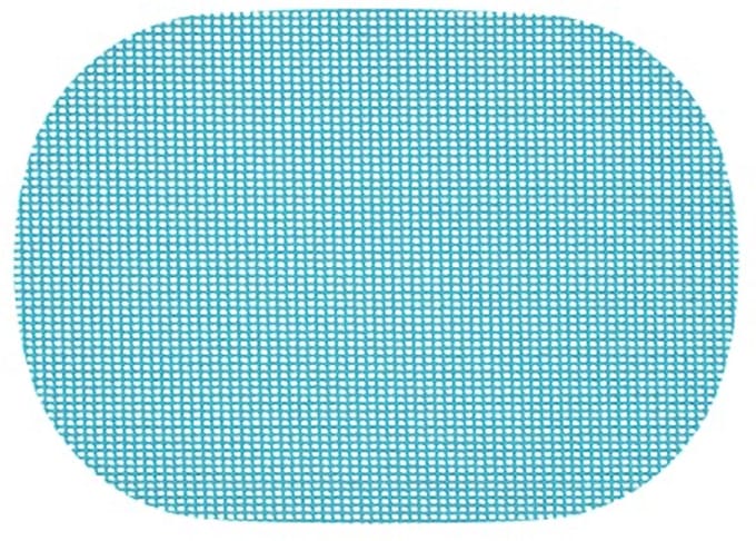 Ovale Vilt Tafelmatten voor Buiten - Set van 6 - Teal