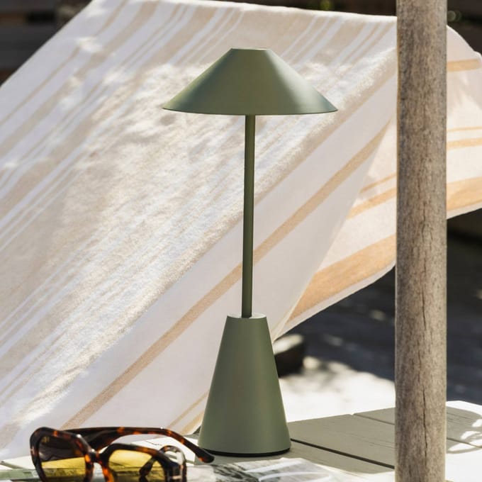 Globen Lighting Accu-buitenlamp Cannes, groen, IP54