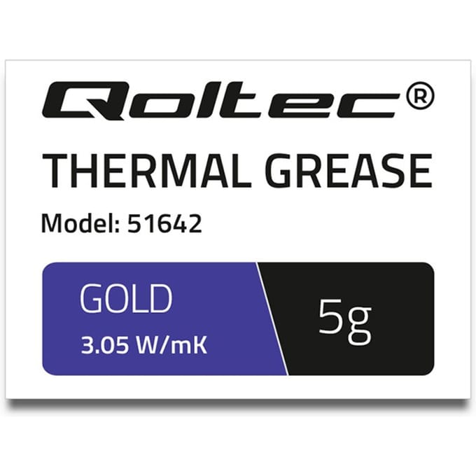 Qoltec Koelpasta 3.05 W/m-K |   5G |   Goud