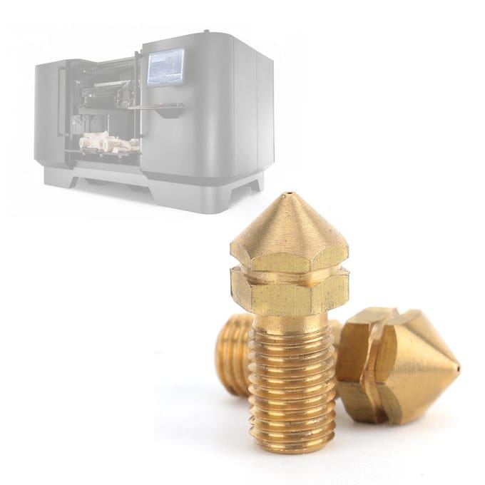 3D Printer Accessoires UM3 Extruder Messing Mondstuk 0.4mm voor 3.0mm Verbruiksartikelen Ultimaker Reserveonderdelen brown