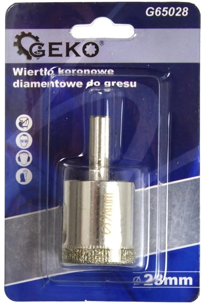 GEKO Diamantboor voor tegels - 28mm - Set van 2 - Geschikt voor nat boren
