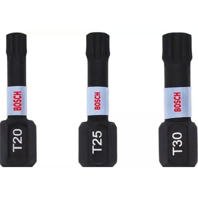 Bosch Impact Control Serie - Torx Schroefbit Set - T20, T25, T30 - 25mm
