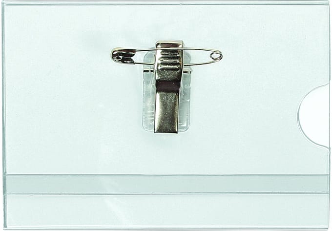 Badge Quantore met clip en speld 60x90mm | 24 stuks