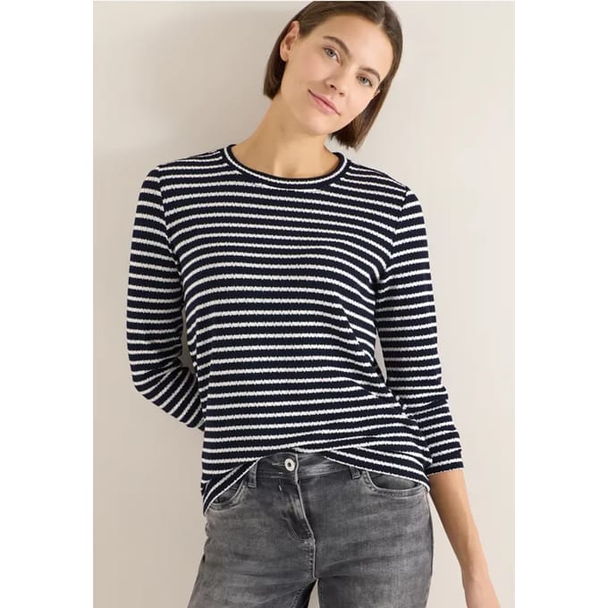 Gestreept shirt met lange mouwen