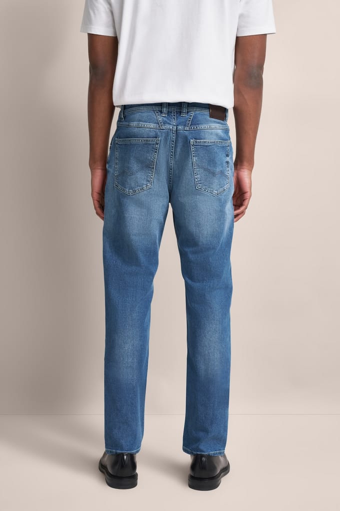 Bugatti Herren Jeans met een licht gebruikte look