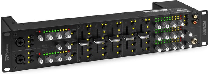 Power Dynamics PDZM800 installatiemixer met 3 zones