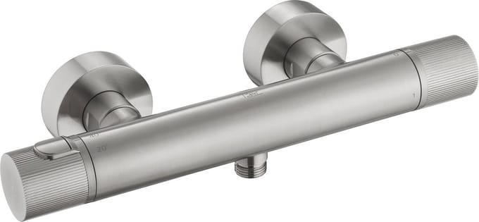Ben engraved Line Thermostatische Douchekraan - 15 cm - RVS-look - Thermostaatkraan
