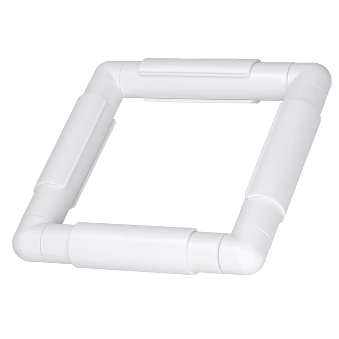 Lot de 4 cadres de broderie durables, légers, lisses, compacts, blancs, outils de couture DIY pour usage domestique white