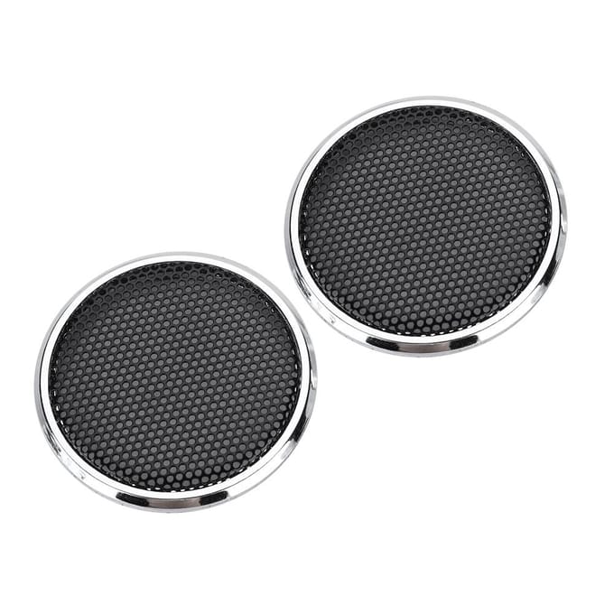 2 PCS 1 inch Audio Speakers Decoration Protective Grills Cover Steel mesh Case gray