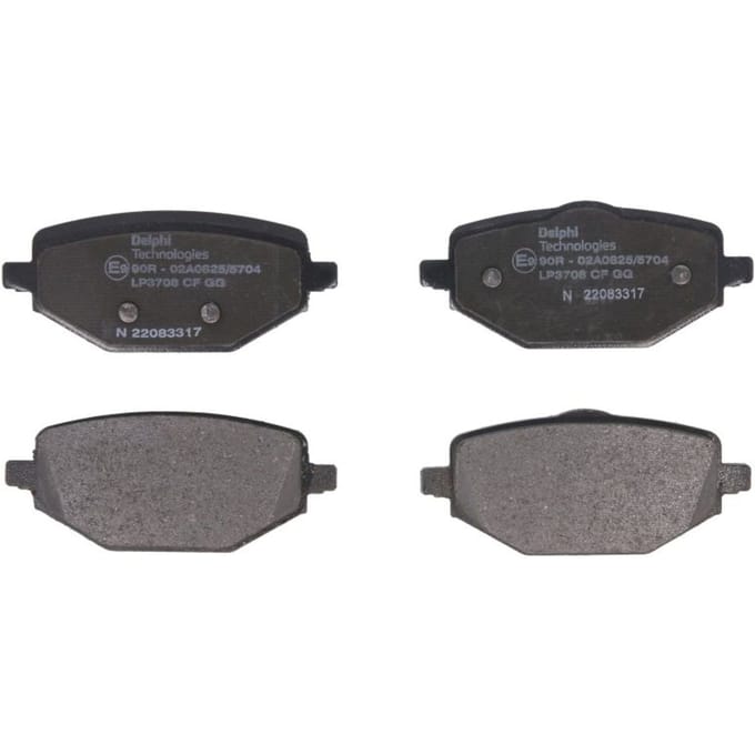 Remblokset DELPHI LP3708, achter