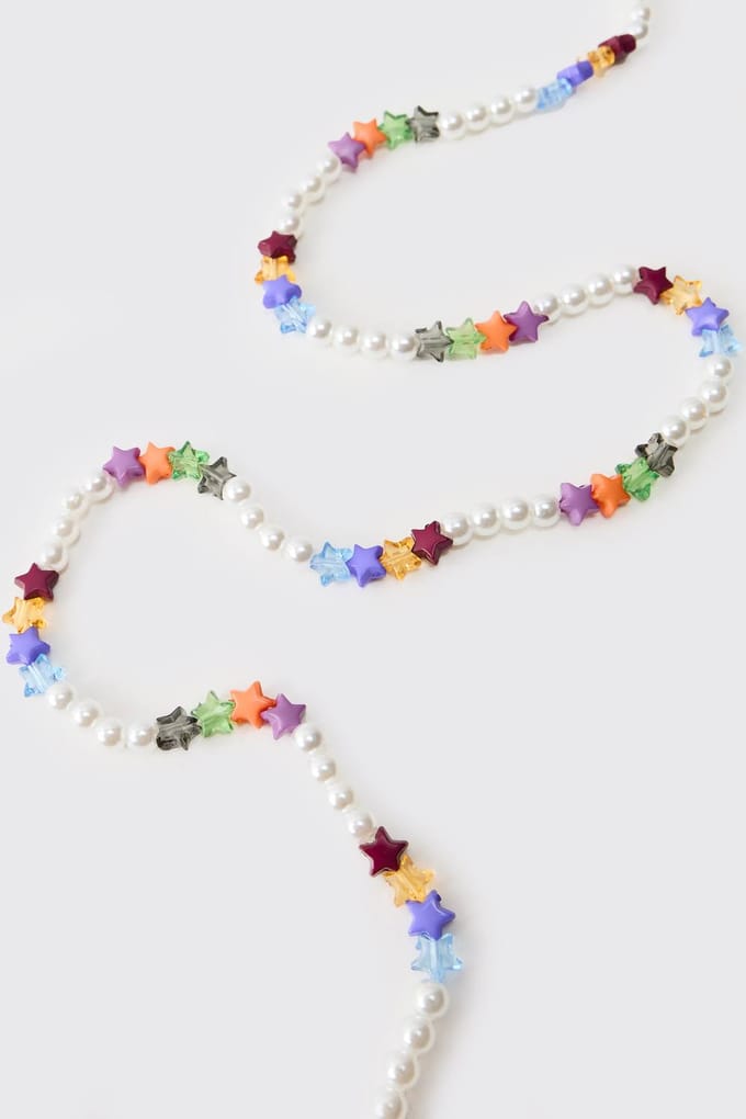 Multi Star & Bead Necklace