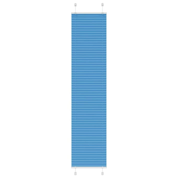 vidaXL - Plissé - rolgordijn - 45x200 - cm - stofbreedte - 44,4 - cm - polyester - blauw