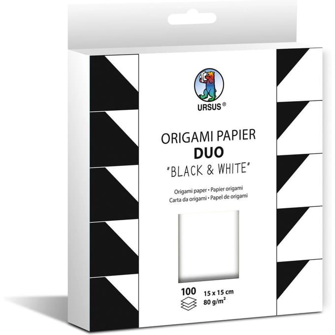 Origami papier "Duo" - Black & White