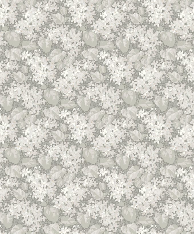 Boråstapeter Vliesbehang 4163 - Alla Tiders Hus - Botanisch Zilver - 53cm x 10.05m