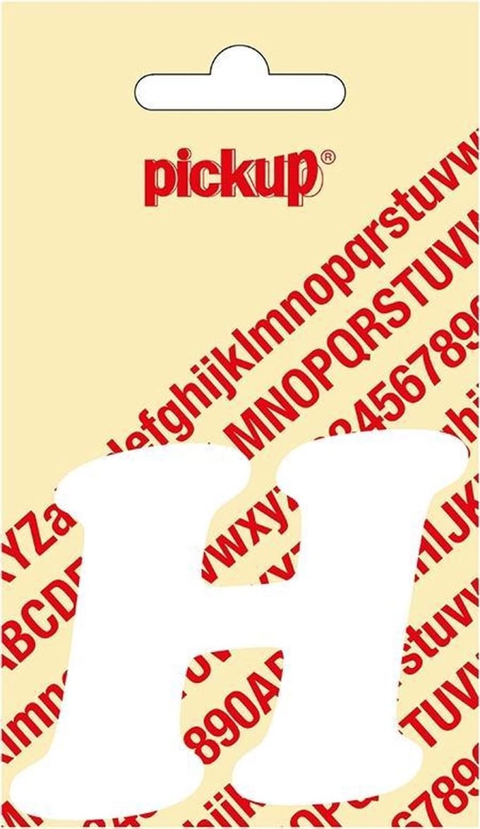 Pickup plakletter CooperBlack 60 mm - wit H