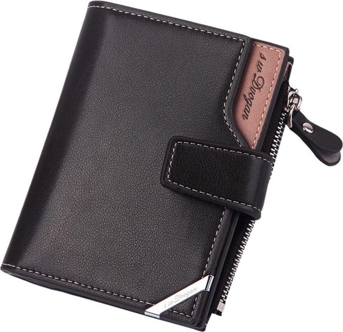 BAZORO® Portemonnee Billfold Zwart