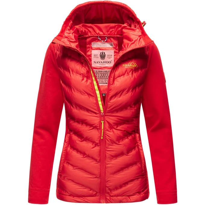 Navahoo Dames Gewatteerde Jas Nimm mich mit – Getailleerd, Stijlvol & Comfortabel met Capuchon
