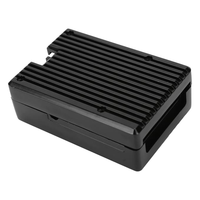 Behuizing voor Raspberry Pi 4 Koelende Schaal Metalen Doos Aluminiumlegering Beschermende Behuizing met 2 Ventilatoren