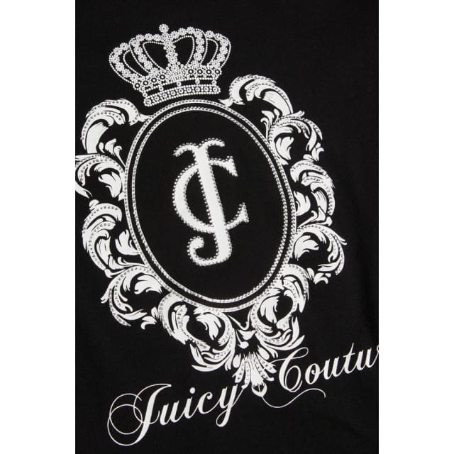Juicy Couture Heritage crest fitted T-shirt Zwart XL