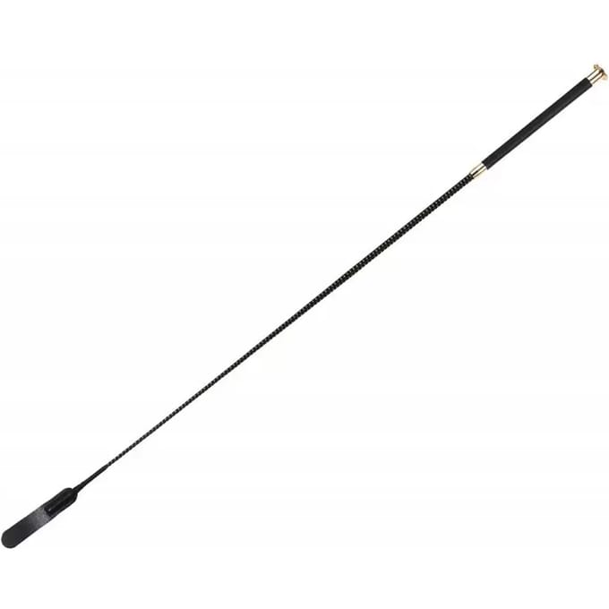 Whip&go Claquette Flap Dressuur Rijzweep Zwart 110 cm