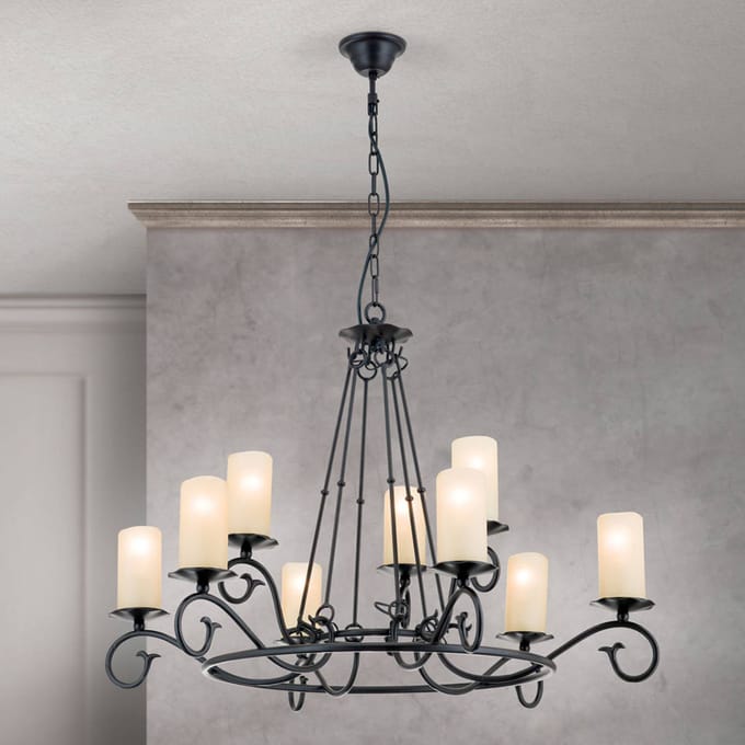 ORION Kroonluchter Bente, 9-lamps