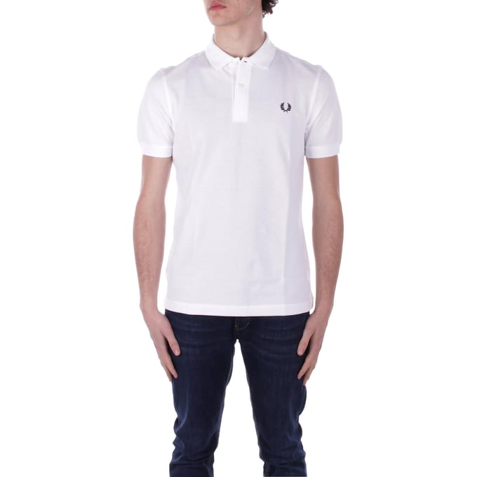 Fred Perry Poloshirt Wit - Maat S - Heren