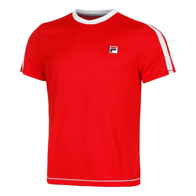 Fila Elias T-shirt Heren-Rood,Wit