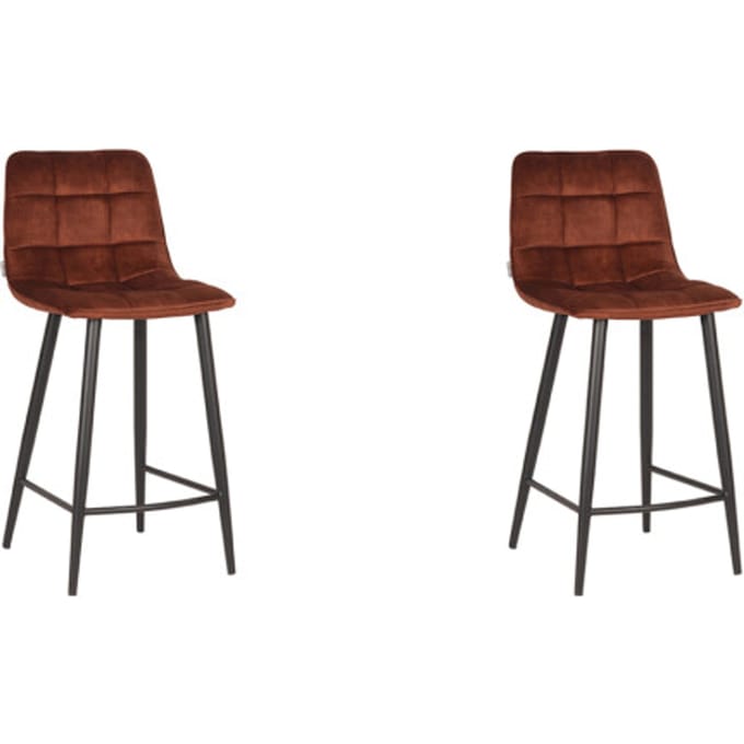 LABEL51 - Barstoel Jelt - Rust - 46x42x92cm - Set van 2