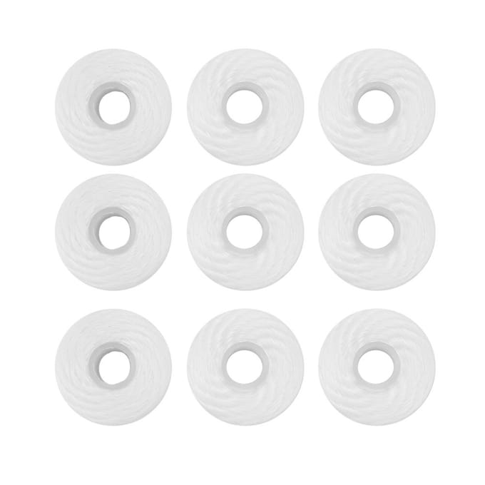 Fil dentaire jetable, cure-dents, 50 mètres, 9 pièces white