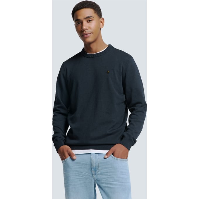 No Excess Pullover Crewneck 2 Coloured Melange Night  M