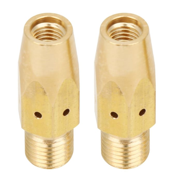Contacttip Adapter voor MIG Laspistool Gasdiffusor voor Miller M25M40 & Hobart(2 stuks)