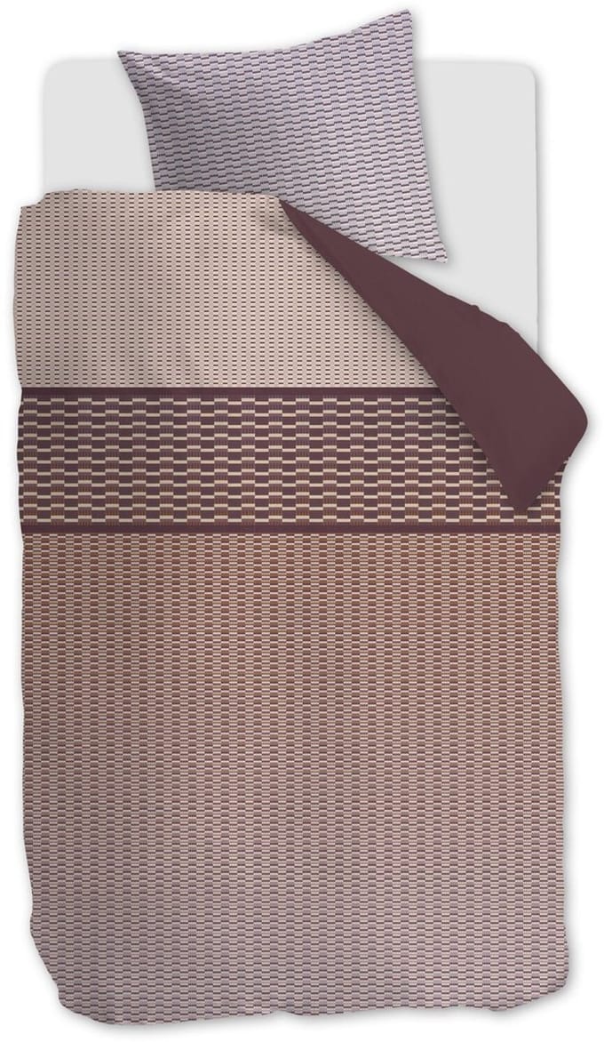 Beddinghouse Yuval dekbedovertrek - Eenpersoons - 140 x 200/220 cm - Terra