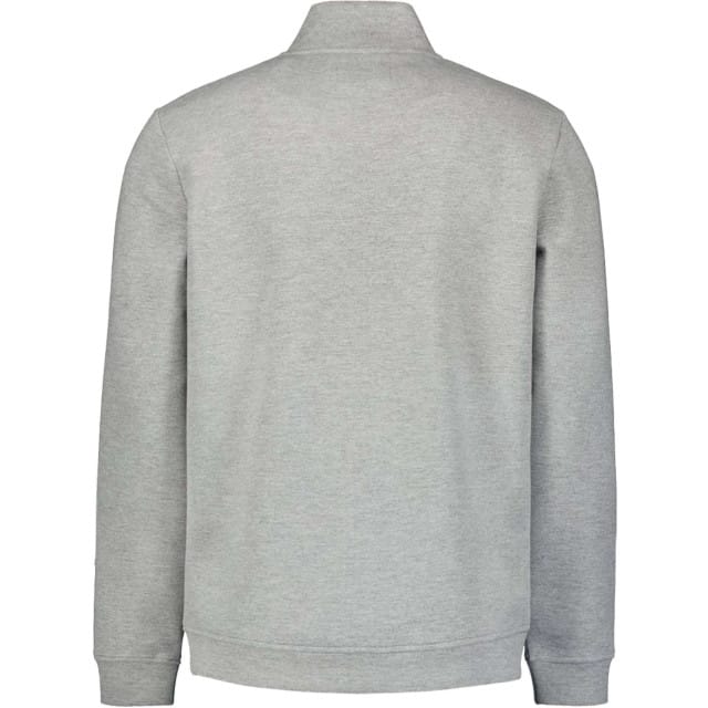 No Excess Sweater full zipper pique bomber grey melange